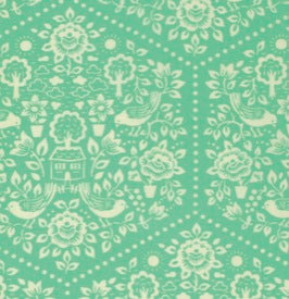 Clementine by Heather Bailey : HB057 Turquoise : Free Spirit