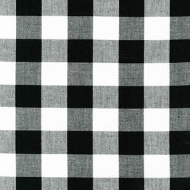 Carolina Gingham 1" : Black : Robert Kaufman
