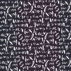 Typography by Jessica Jones : Script in Black : Cloud 9 : Organic