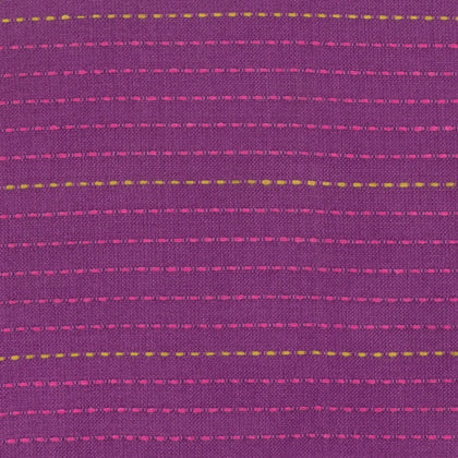 Loominous by Anna Maria Horner : Dotted Line in Eggplant : Free Spirit