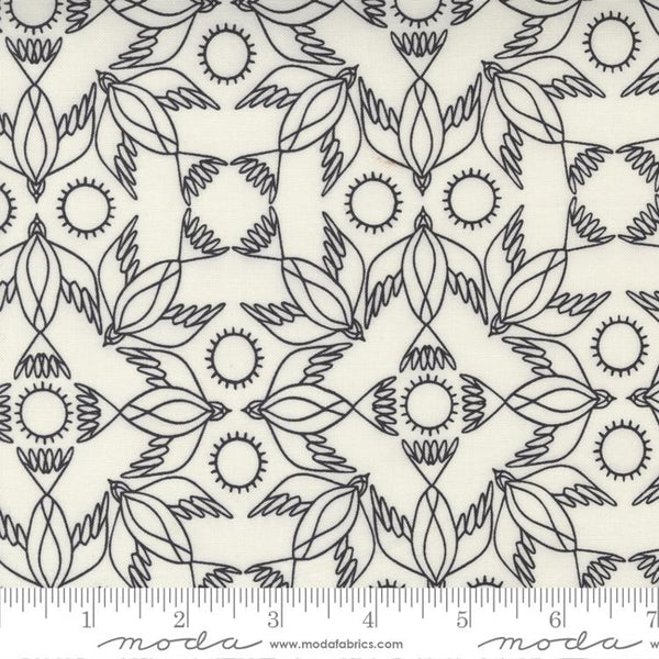 Birdsong by Gingiber : Kaleidoscope in Raven : Moda