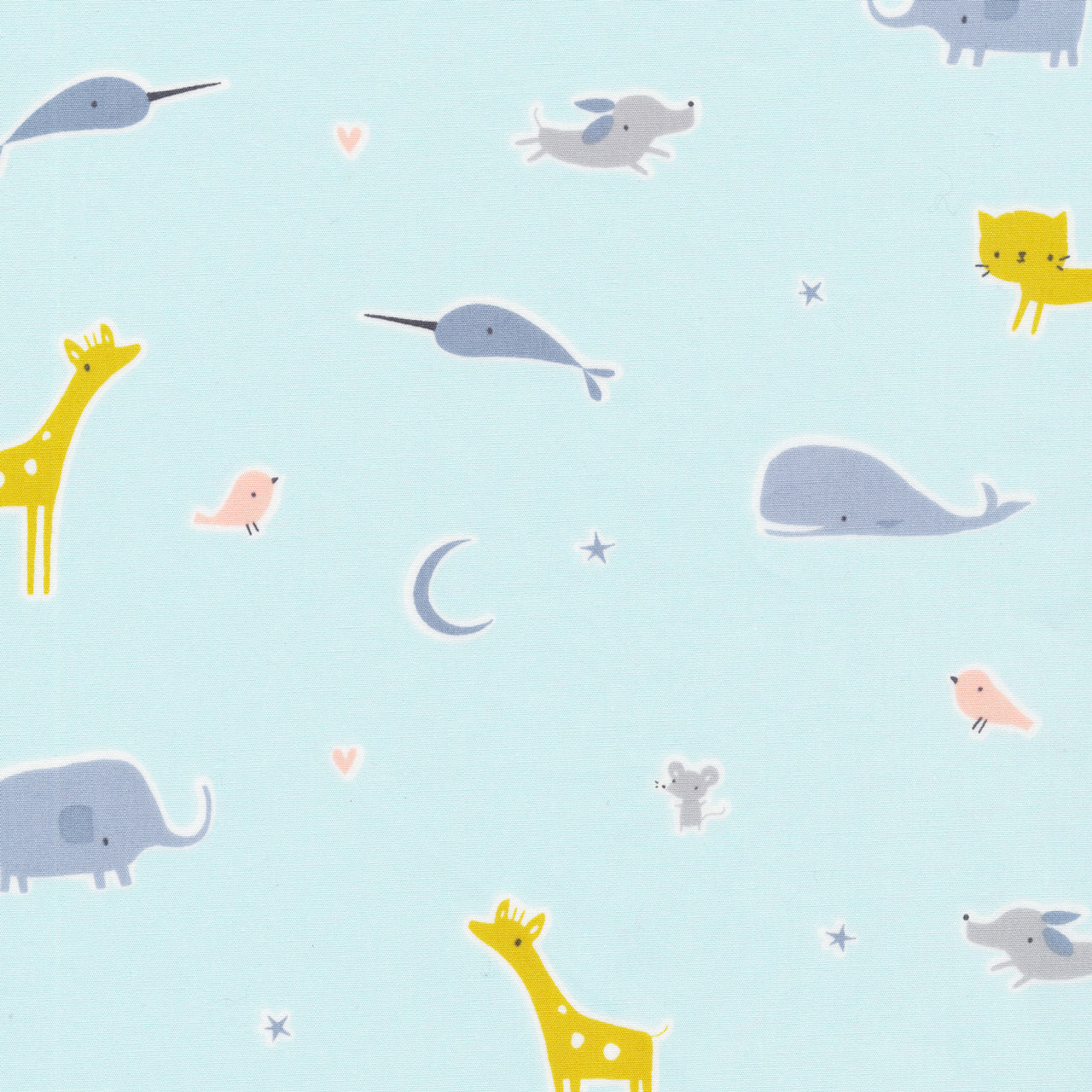 Tout Petit by Little Cube : Animal Parade in Blue : Cloud 9
