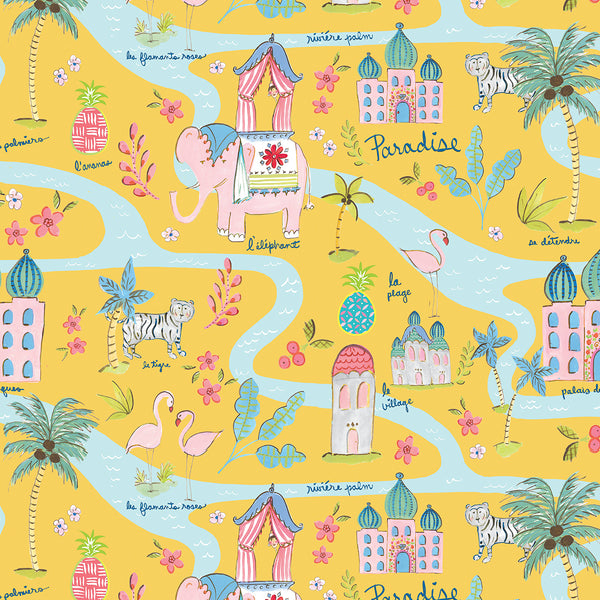 Haute Zahara by Dena Designs : Map in Mustard : Free Spirit