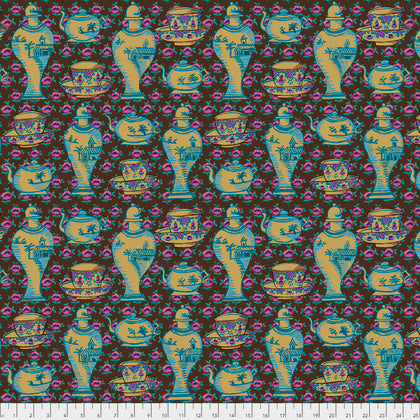 Kaffe Fassett : Delft Pots in Brown : Free Spirit