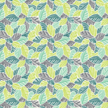 Rain Forest by Katy Tanis : Leaves in Green : Blend