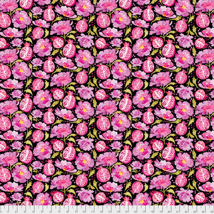 Artichoke Garden by Corinne Haig : Peonies and Poms in Black : Free Spirit