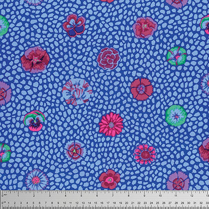 Kaffe Fassett : Guinea Flower in Cobalt : Free Spirit