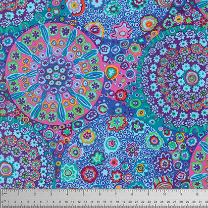 Kaffe Fassett : Millefiore in Aqua : Free Spirit