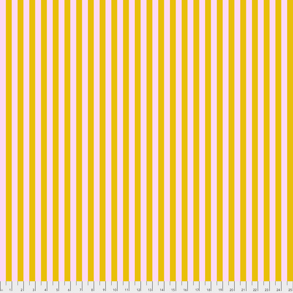 True Colors by Tula Pink : Tent Stripe in Marigold : Free Spirit