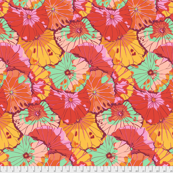 Kaffe Fassett : Lotus Leaf in Citrus : Free Spirit
