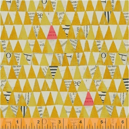 Wonder by Carrie Bloomston : Stacked Triangles in Yellow : Windham