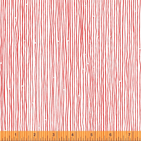 Merry and Mod by Natalie Barnes : Candy Cane Stripe in Cherry : Windham