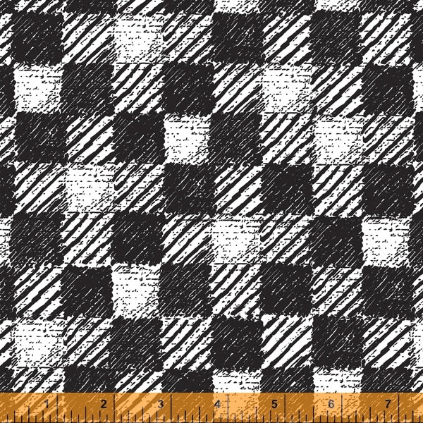 Merry and Mod by Natalie Barnes : Plaid Blanket in Coal : Windham