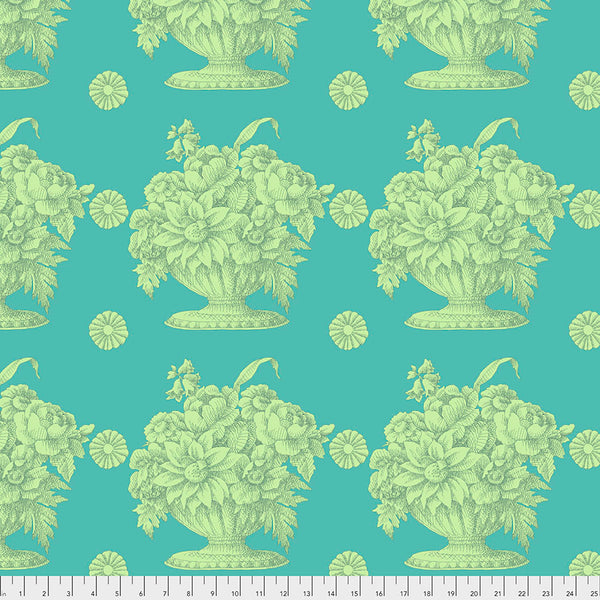 Kaffe Fassett : Stone Flower in Turquoise : Free Spirit