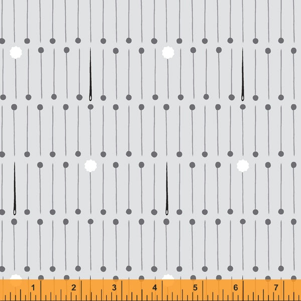 Sew Good by Deborah Fisher : Pins in Light Grey : Windham