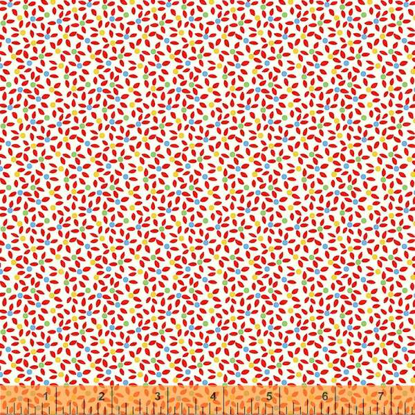 Storybook by Whistler Studios : Rainbow Daisies in Red : Windham