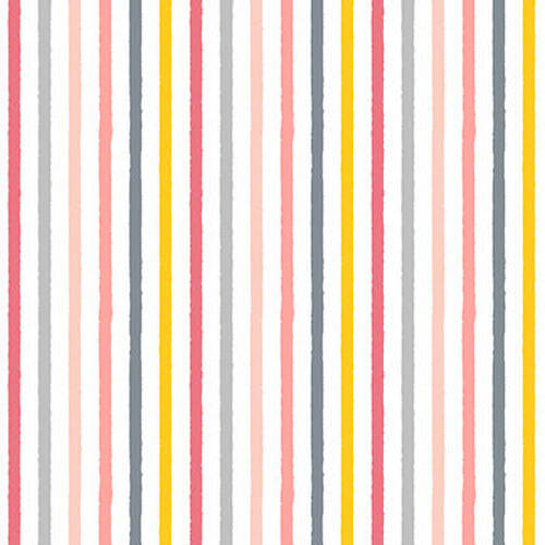 Porkopolis by Diane Eichler : Multicolored Stripe in Pink/Gray : Studio E