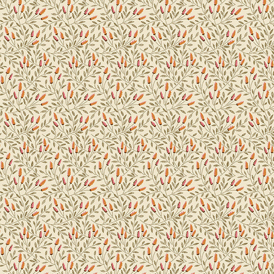 Sweet Nothings by Laundry Basket Quilts : Reed in Coral : Andover