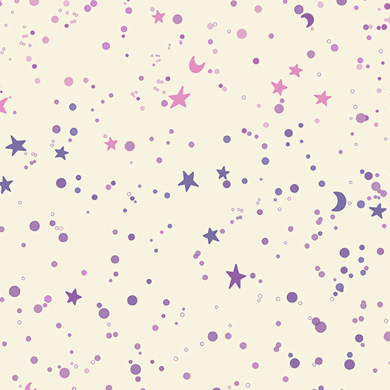 Astrologika by Eye Candy Quilts : Star Splatter in Unicorn : Andover