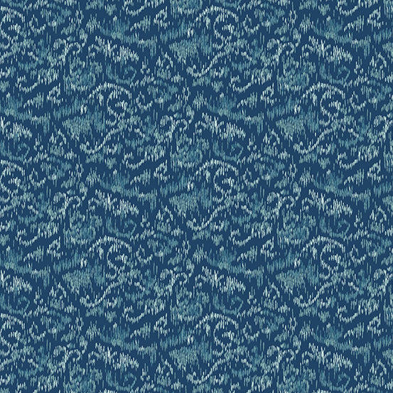 Annabella by Renee Nanneman : Motif Ikat in Blue : Andover