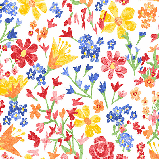 Lovebirds by Two Can Art : Meadow in White : Andover