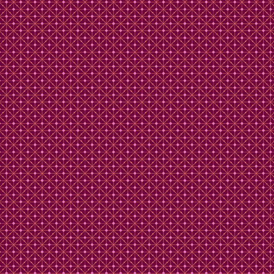 Fabric From the Attic by Giucy Giuce : Matrix in Mulberry : Andover