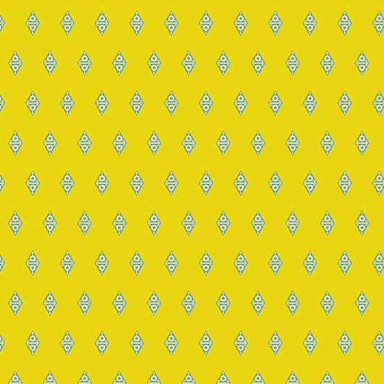 Fabric From the Attic by Giucy Giuce : Alien Diamond in Gooseberry : Andover