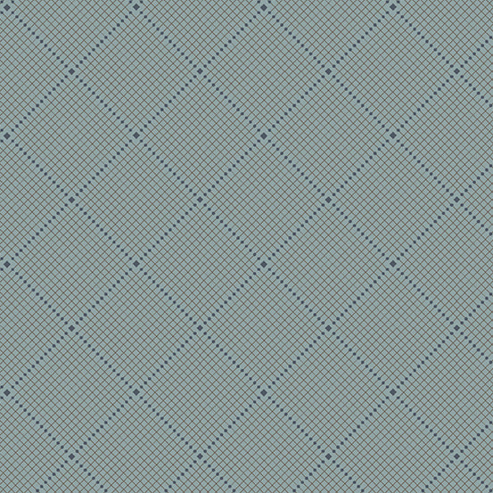 Fabric From the Attic by Giucy Giuce : Gridlock in Mineral : Andover