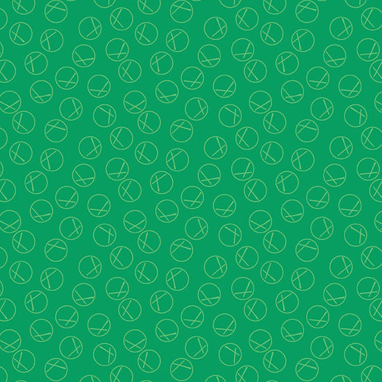 Century Rainbow : X Circles in Emerald : Andover