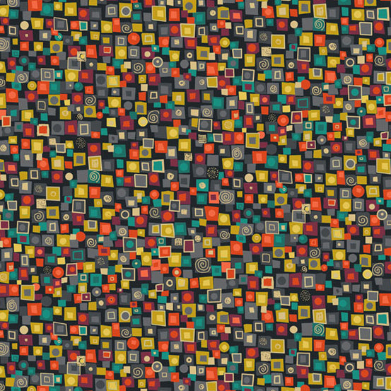 Rhapsody by Makower : Square in Multi : Andover