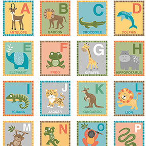 Jungle Friends by Makower : TP-2204-1 : Andover