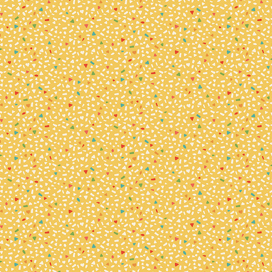 Amelia by Makower UK : Sprinkles in Yellow : Andover