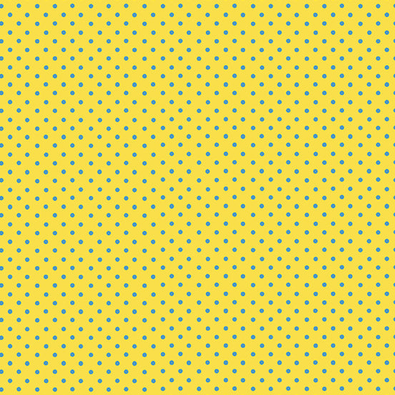 Pool Party by Makower UK : Spot in Yellow Blue : Andover