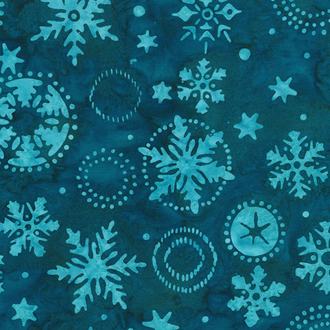 Winter Wonder-Holly by Patrick Lose : 80820-62 Tropical Blue : Banyan Batiks