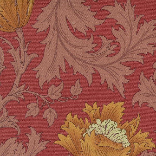Best of William Morris by Barbara Brackman : 8366-16 Deep Red : Moda