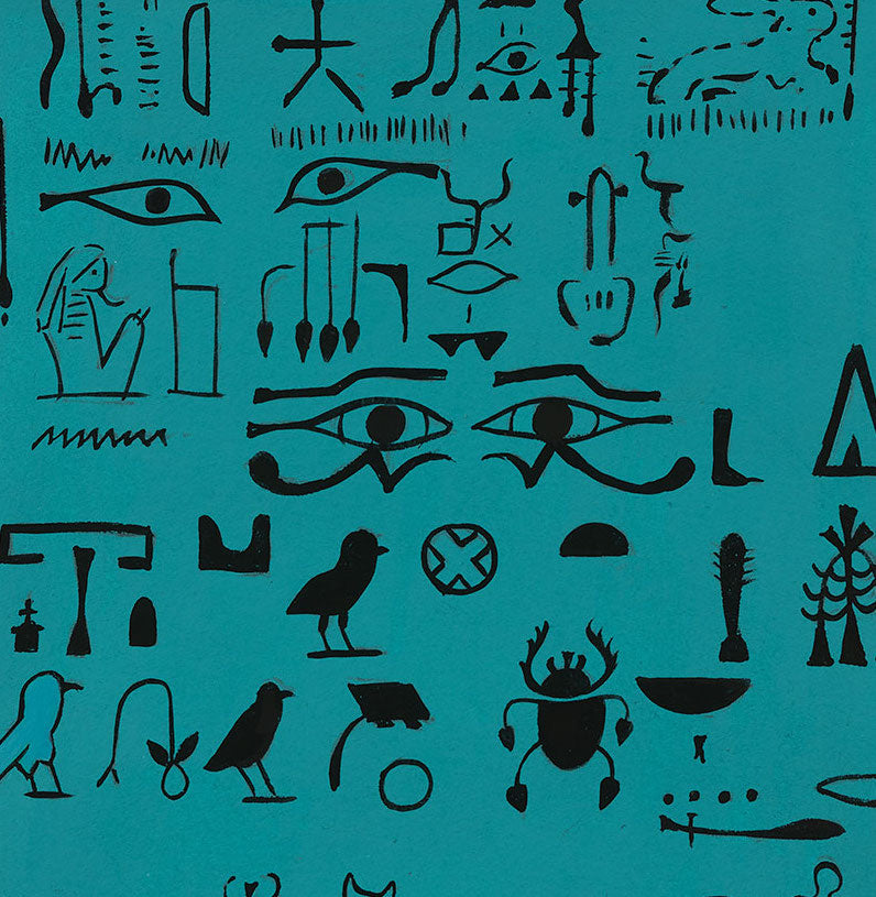 Wish You Were Here : Hieroglyphs in Teal : Alexander Henry