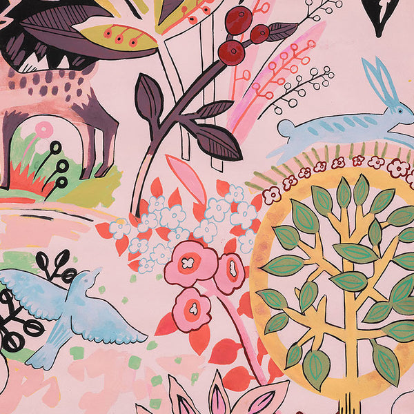 Folklorico : Deer Park in Pink : Alexander Henry