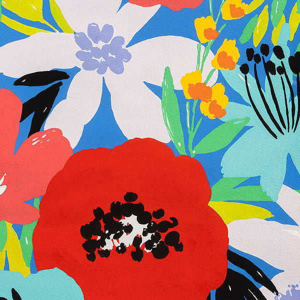 Wish You Were Here : Bouquet in Blue 8939 C : Alexander Henry