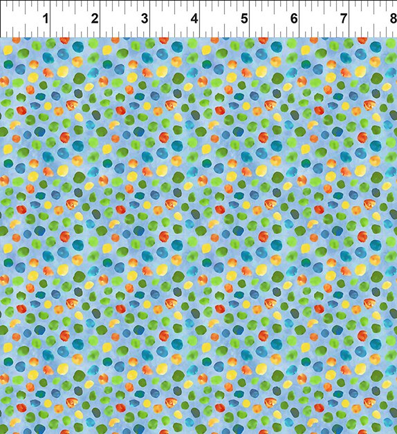 Jungle Friends : Dots in Multi : In the Beginning Fabrics