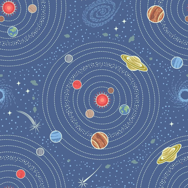 Light Years : Solar System in Bright Blue : Lewis & Irene : Glow In The Dark