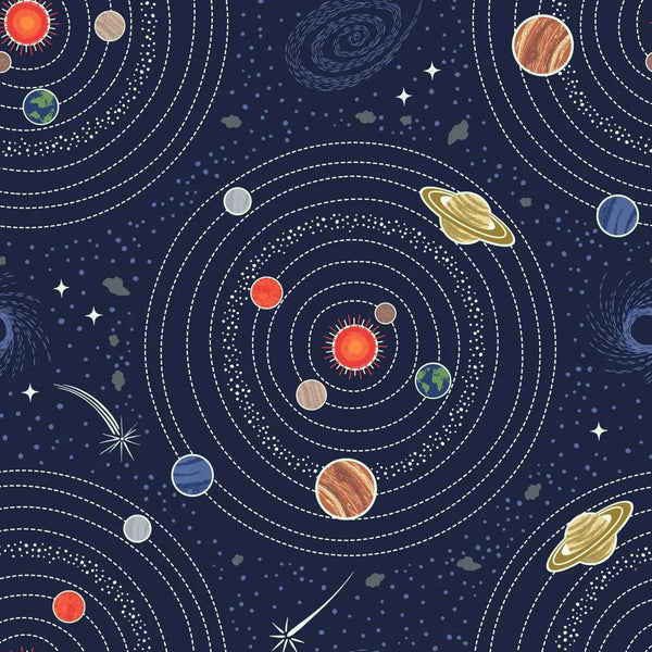 Light Years : Solar System in Dark Blue : Lewis & Irene : Glow In The Dark