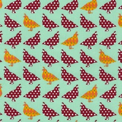 Laurie Wisbrun : Holiday Sweet Tweets : Retro Birds AWN 13613-256 : Robert Kaufman