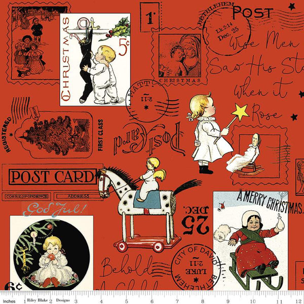 All About Christmas by Janet Wecker Frisch : Post in Red : Riley Blake