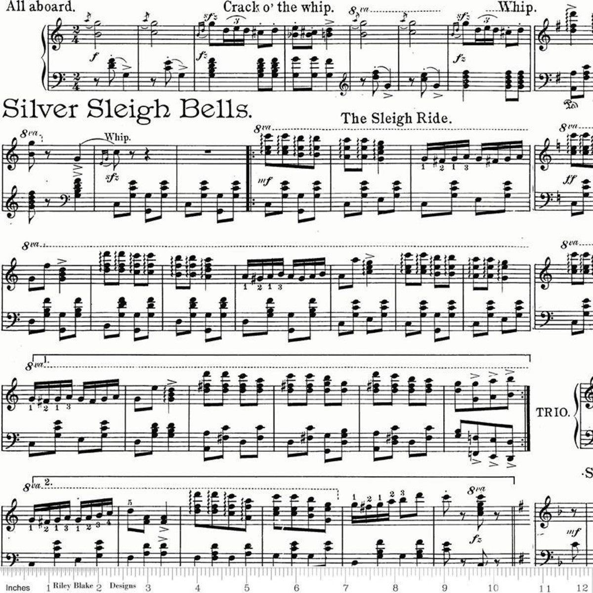 All About Christmas by Janet Wecker Frisch : Sheet Music in White : Riley Blake