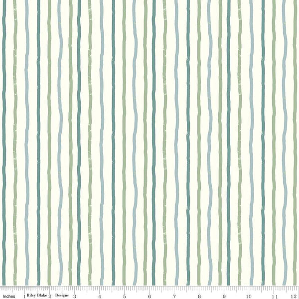 Roar by Citrus and Mint Designs : Stripes in Cream : Riley Blake