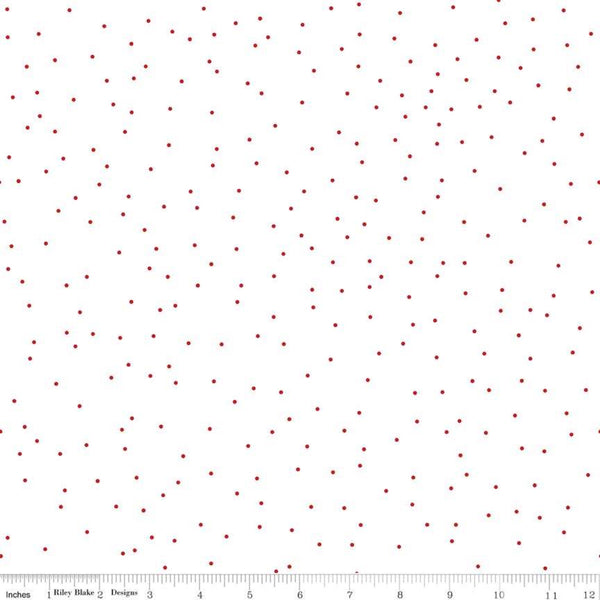 Pin Dot by Lori Holt : C705 Red : Riley Blake