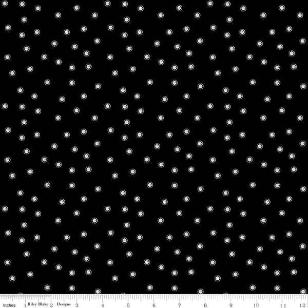 Couture Parisienne by Janet Wecker Frisch : Point Francais in Black : Riley Blake