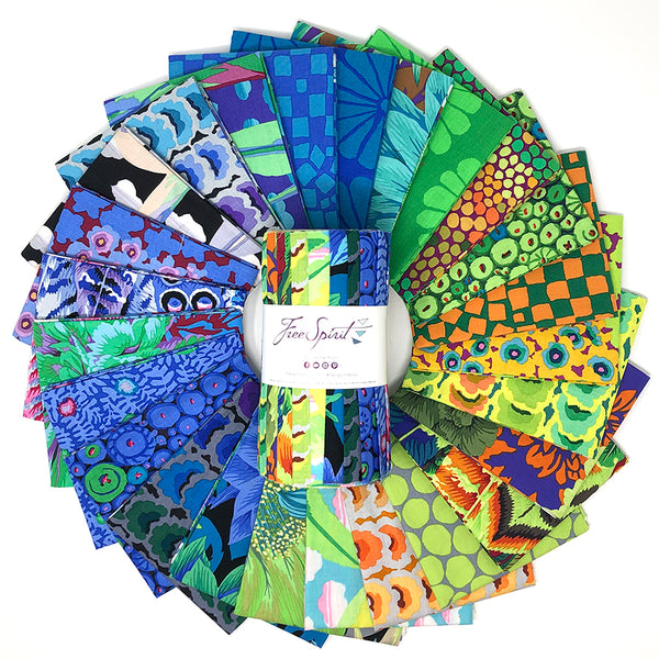 Kaffe Fassett Collective : February 2021 Design Strip in Cool : Free Spirit
