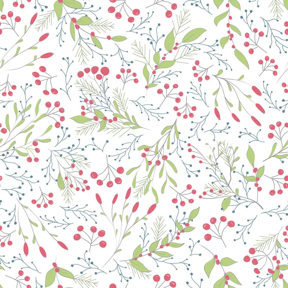 Snowy Weather Flannels by Penn2Paper : Tiny Floral in White : Free Spirit : Flannel