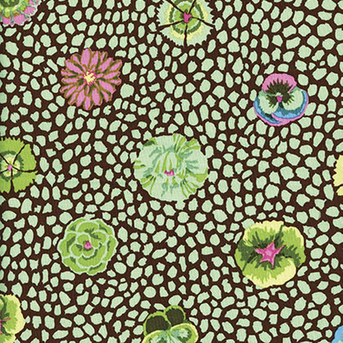 Kaffe Fassett : Guinea Flower in Green : Free Spirit